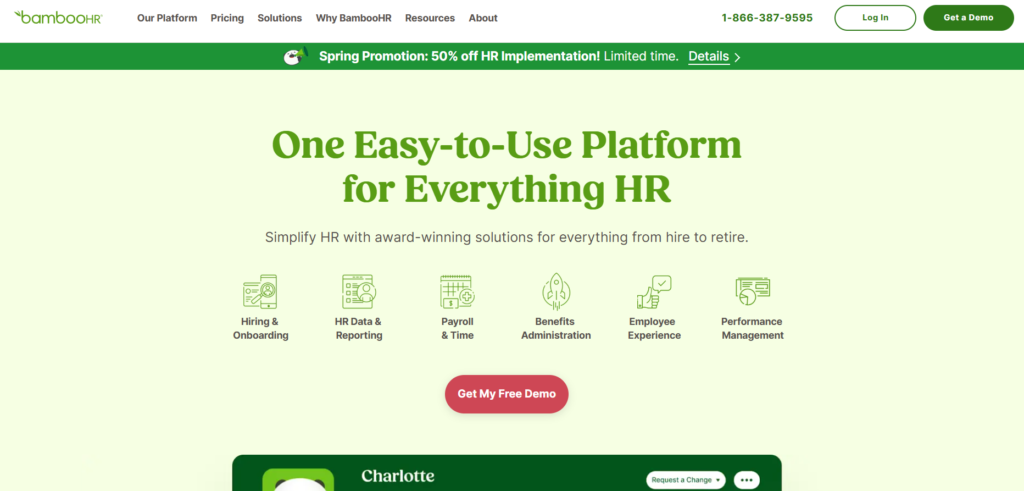 BambooHR homepage: One easy-to-use platform for everything HR