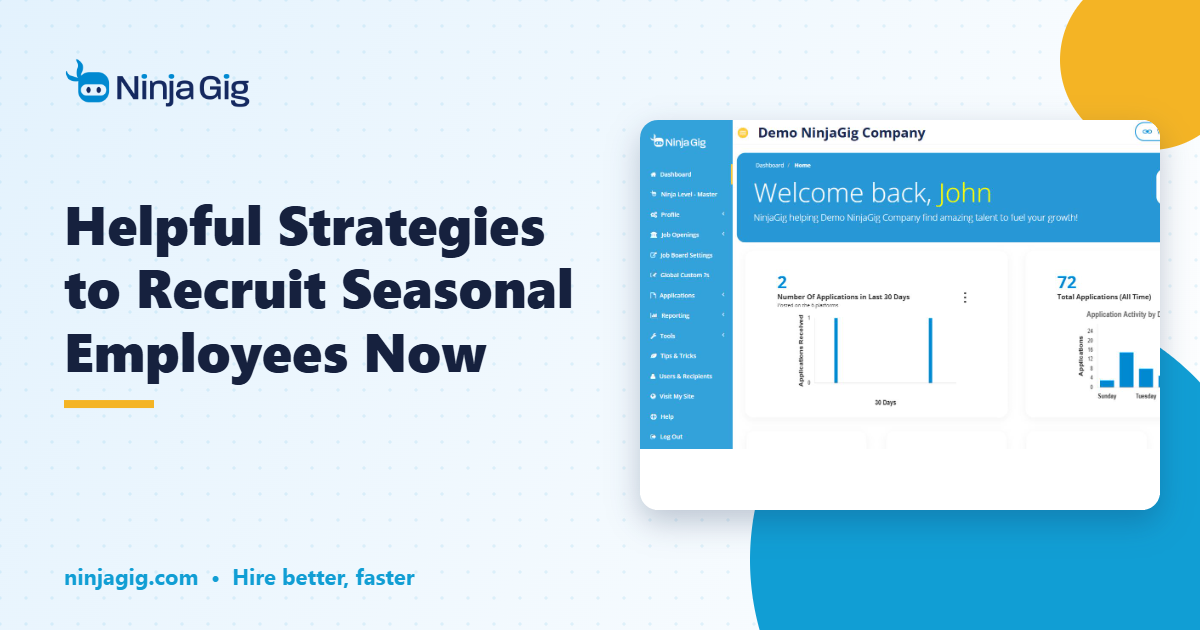 Helpful Strategies to Recruit Seasonal Employees Now - NinjaGig