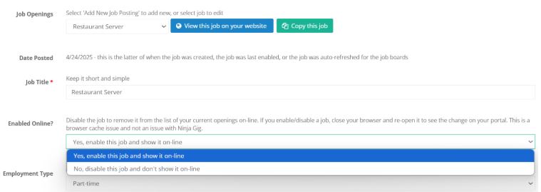 how to post job advertisement