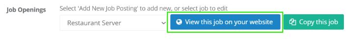 how to view job posting in your website