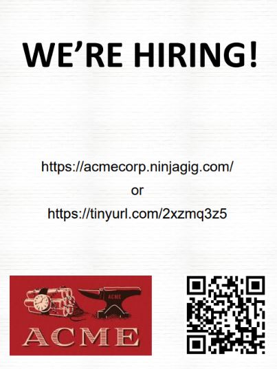 qr job posting